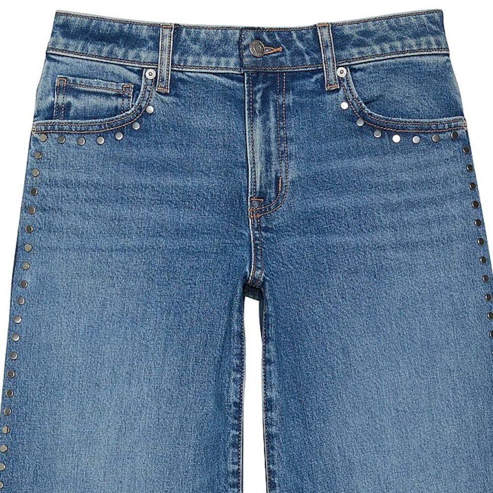 VS Pink Jeans Studded Wide-Leg - Picture 8 of 8